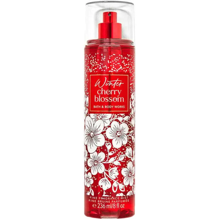 Bath & Body Works Winter Cherry Blossom perfume bottle