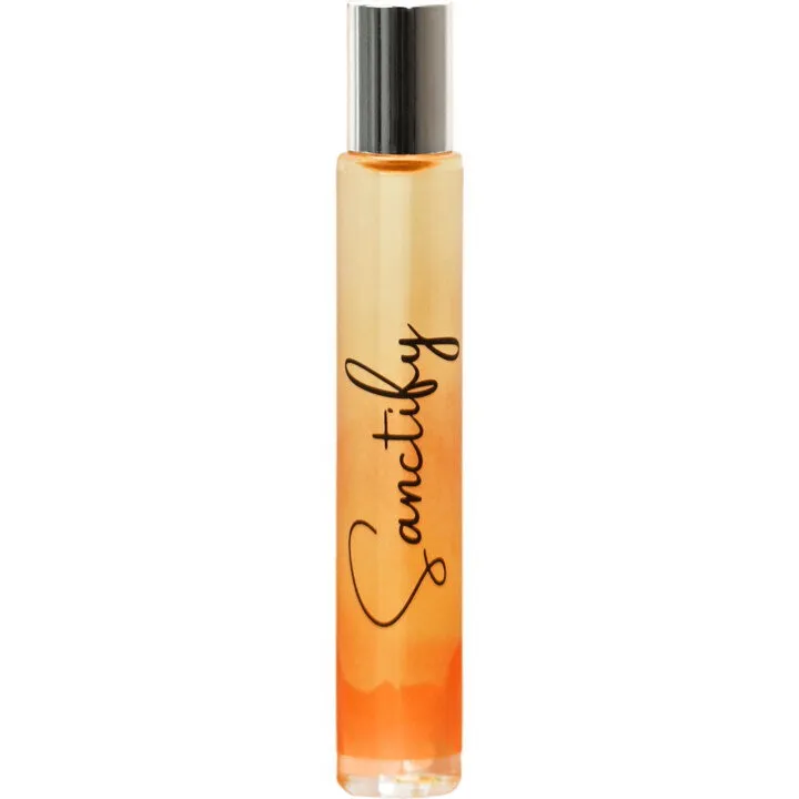 A Girl's Gotta Spa! Sanctify perfume bottle