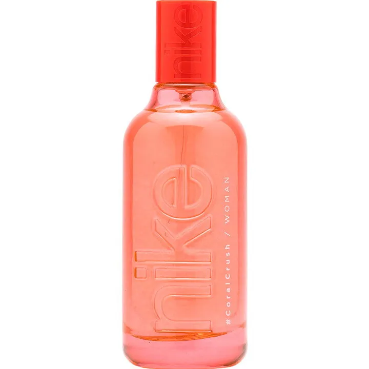 Nike #CoralCrush perfume bottle