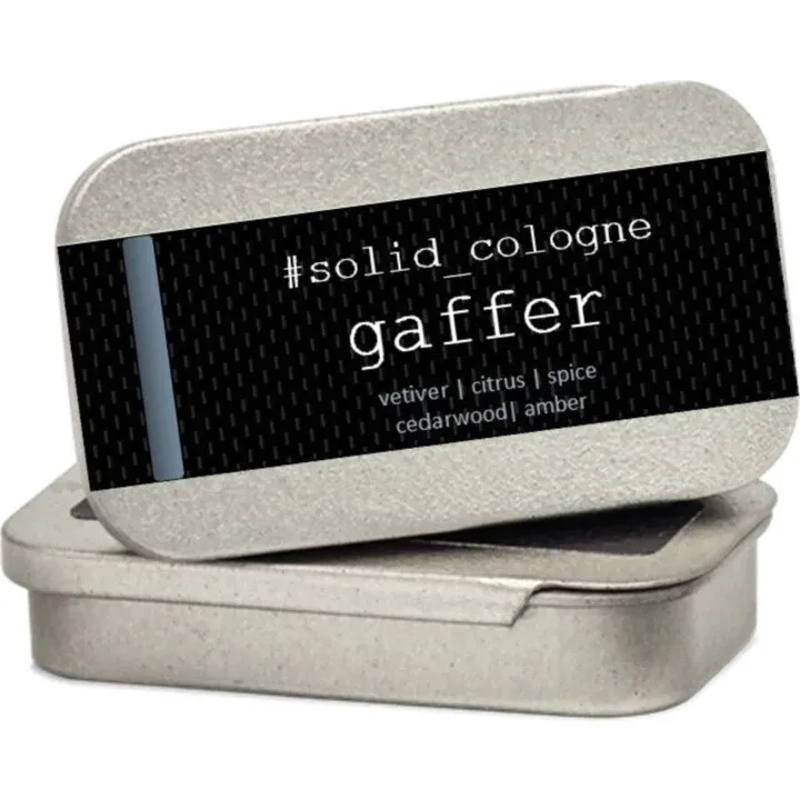The Solid Cologne Project Gaffer perfume bottle