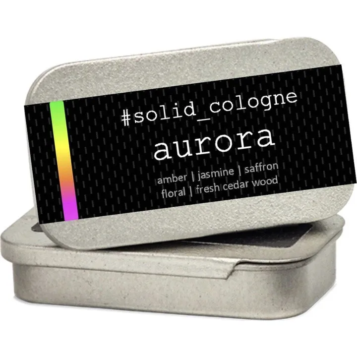 The Solid Cologne Project Aurora perfume bottle