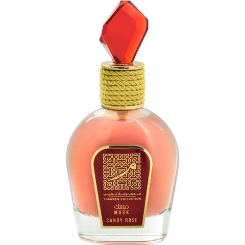 Lattafa Musk Candy Rose parfüm şişesi