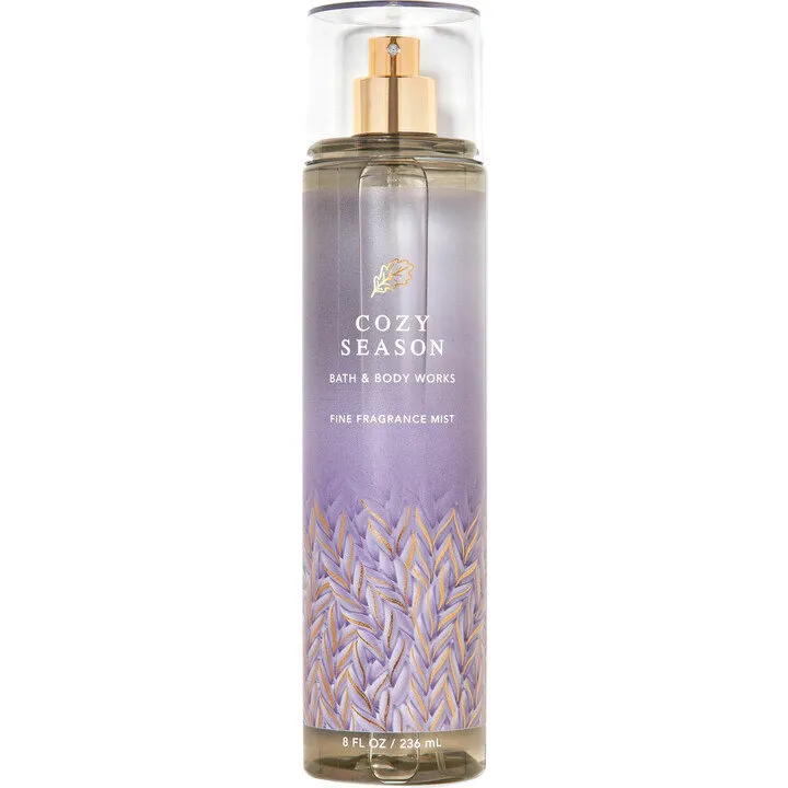 Bath & Body Works Cozy Season perfume bottle