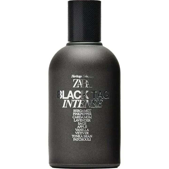 Zara Heritage Selection - Black Tag Intense perfume bottle