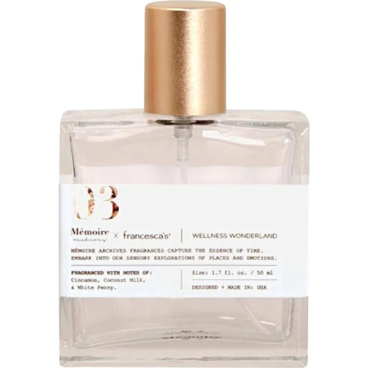 Mémoire Archives Wellness Wonderland perfume bottle