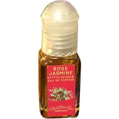 Velvet & Sweet Pea's Purrfumery Rose Jasmine perfume bottle