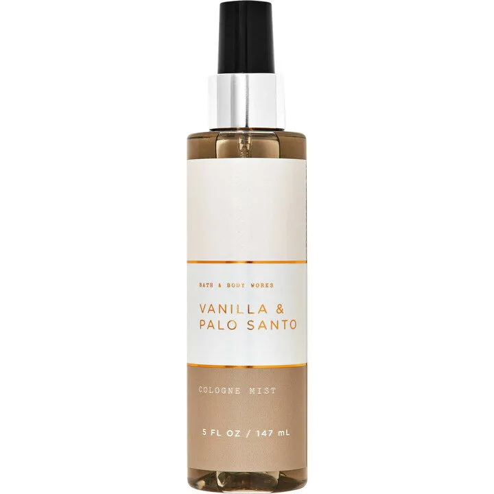 Bath & Body Works Vanilla & Palo Santo parfüm şişesi