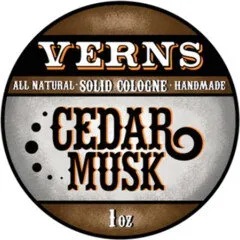 Verns Cedar Musk perfume bottle