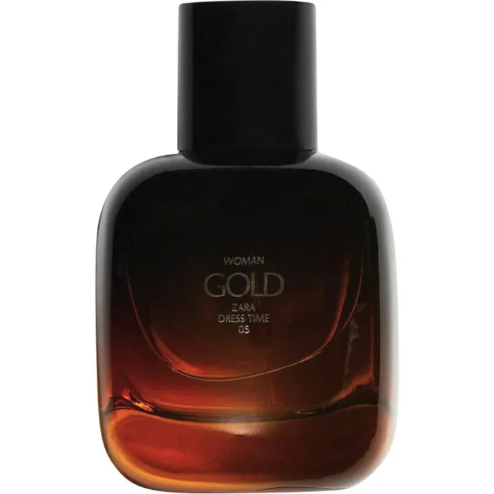 Zara Dress Time 05 - Woman Gold perfume bottle