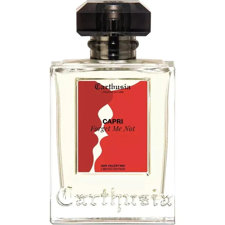 Carthusia Capri Forget Me Not San Valentino Limited Edition parfüm şişesi