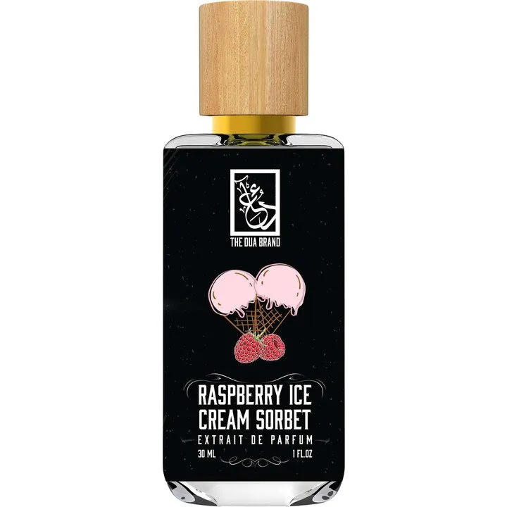 The Dua Brand Raspberry Ice Cream Sorbet perfume bottle