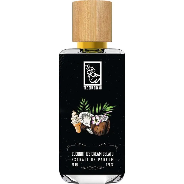 The Dua Brand Coconut Ice Cream Gelato perfume bottle