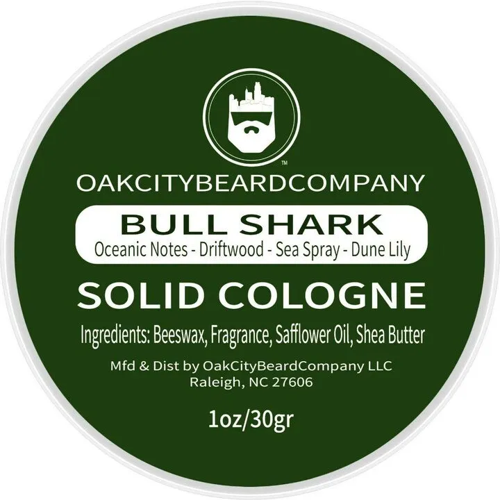 Oak City Beard Company Bull Shark perfume bottle