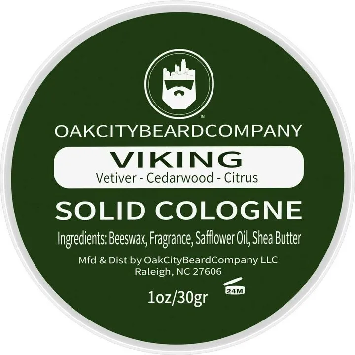 Oak City Beard Company Viking perfume bottle