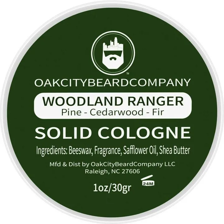 Oak City Beard Company Woodland Ranger perfume bottle