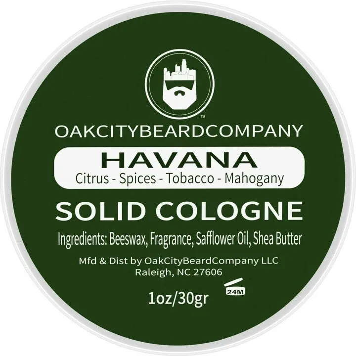 Oak City Beard Company Havana perfume bottle