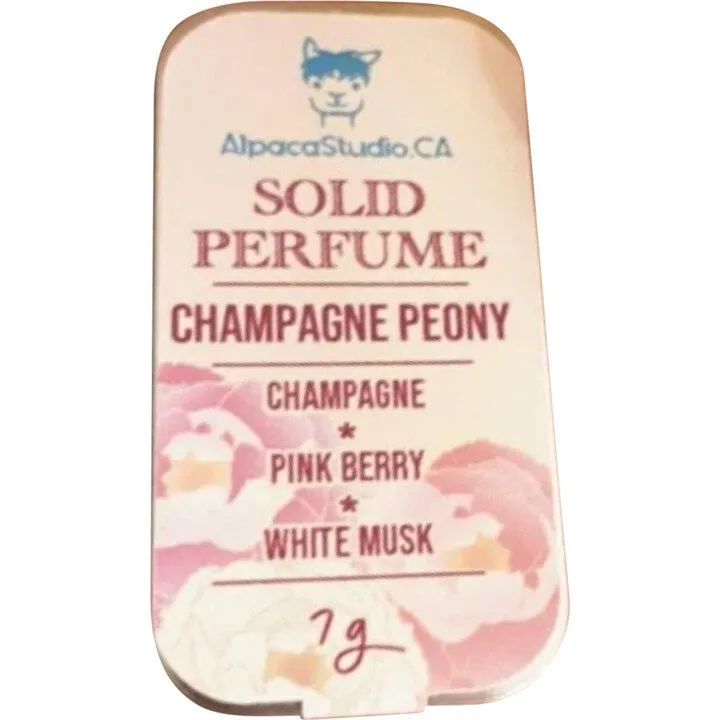 AlpacaStudio.CA Champagne Peony parfüm şişesi