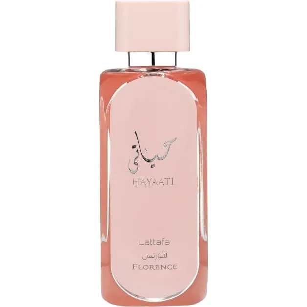 Lattafa Hayaati Florence / حياتي فلورنس perfume bottle
