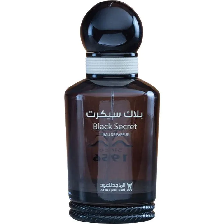 Al Majed Oud Black Secret / بلاك سيكرت perfume bottle
