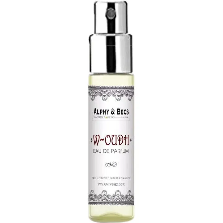 Alphy & Becs W-Oudh perfume bottle