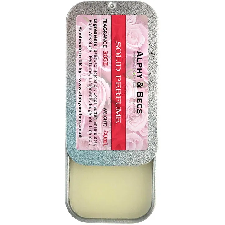 Alphy & Becs Rose perfume bottle