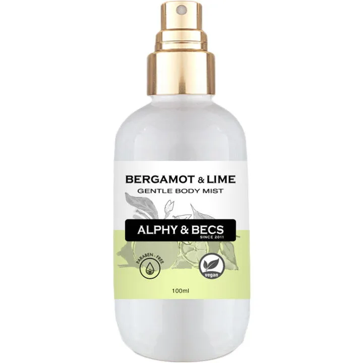 Alphy & Becs Bergamot & Lime perfume bottle