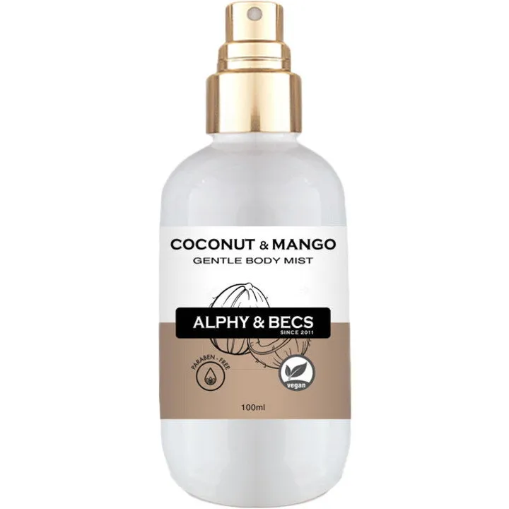 Alphy & Becs Coconut & Mango perfume bottle
