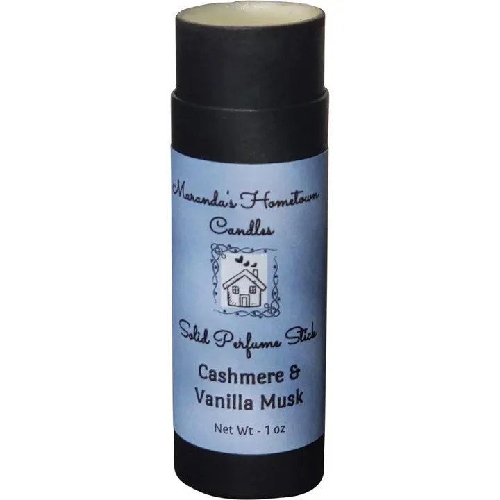 Maranda's Hometown Candles Cashmere & Vanilla Musk perfume bottle