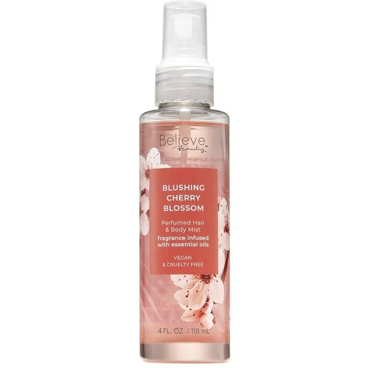 Believe Beauty Blushing Cherry Blossom perfume bottle