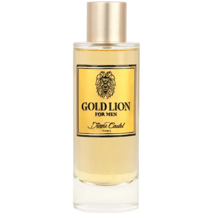 Diane Castel Gold Lion perfume bottle