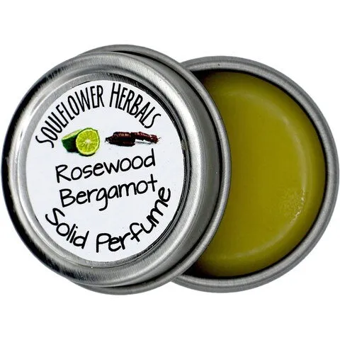 Soul Flower Herbals Rosewood Bergamot perfume bottle