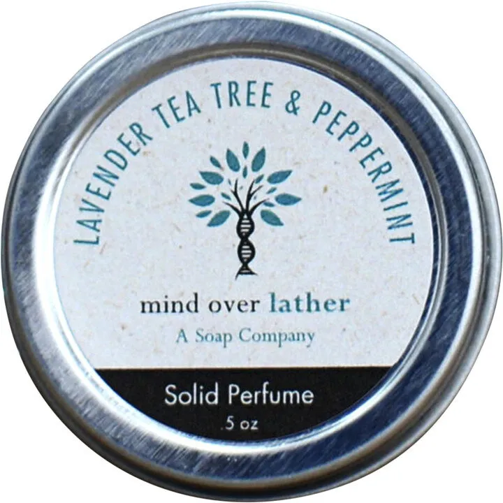 Mind Over Lather Lavender Tea Tree & Peppermint perfume bottle