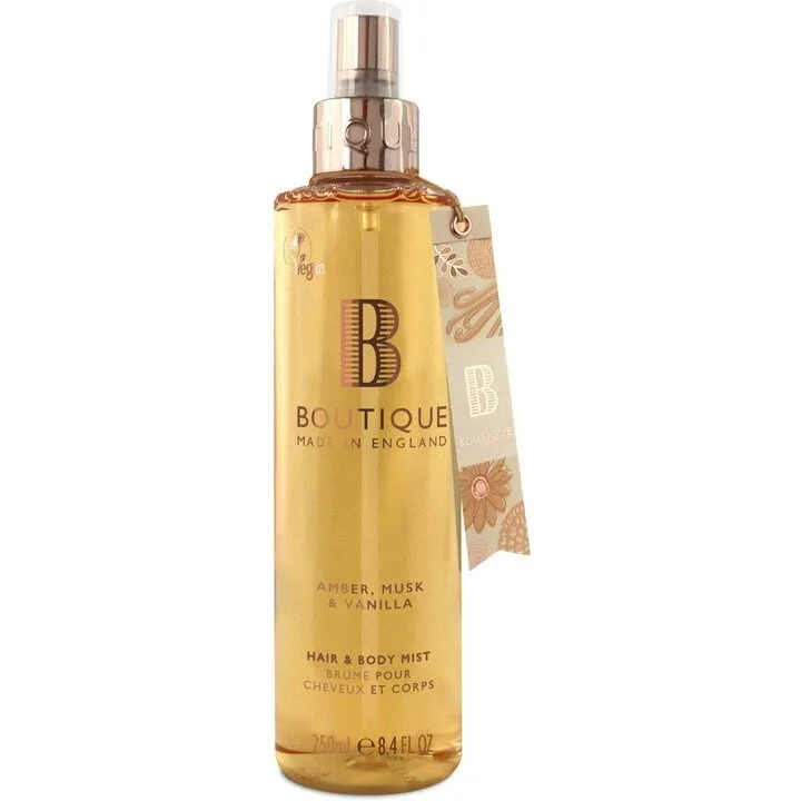 Boutique Amber, Musk & Vanilla parfüm şişesi