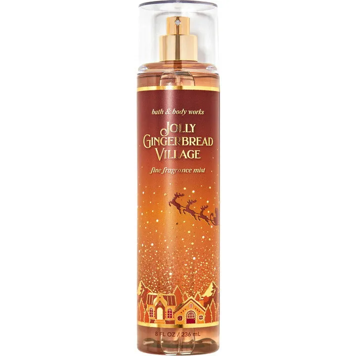 Bath & Body Works Jolly Gingerbread Village perfume bottle