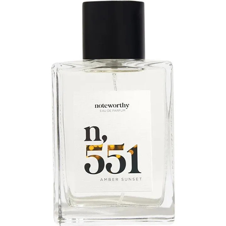 Noteworthy n,551 Amber Sunset / n,551 perfume bottle