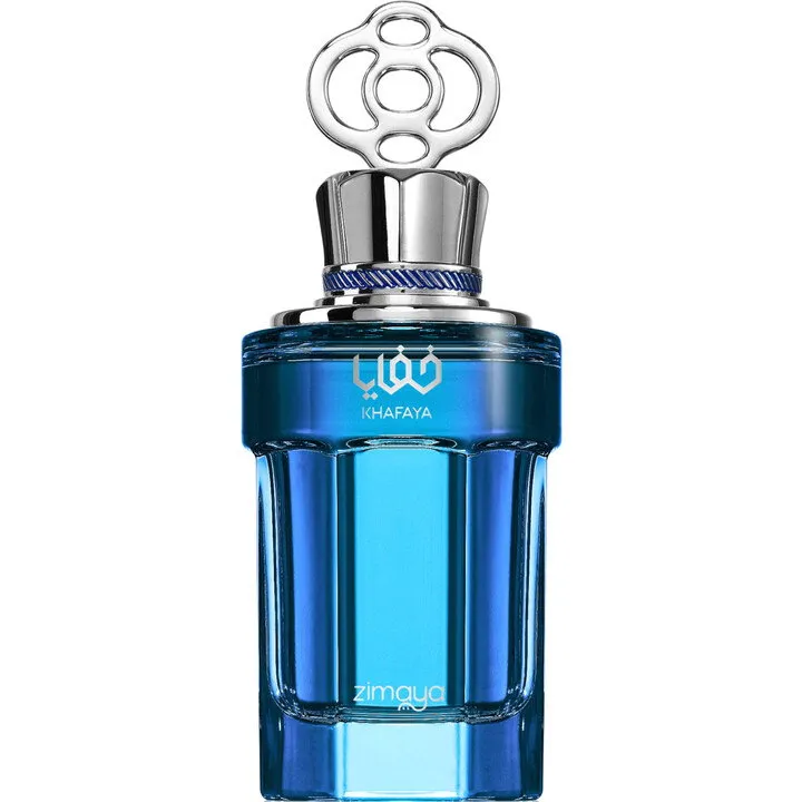 Zimaya Khafaya (blue) perfume bottle