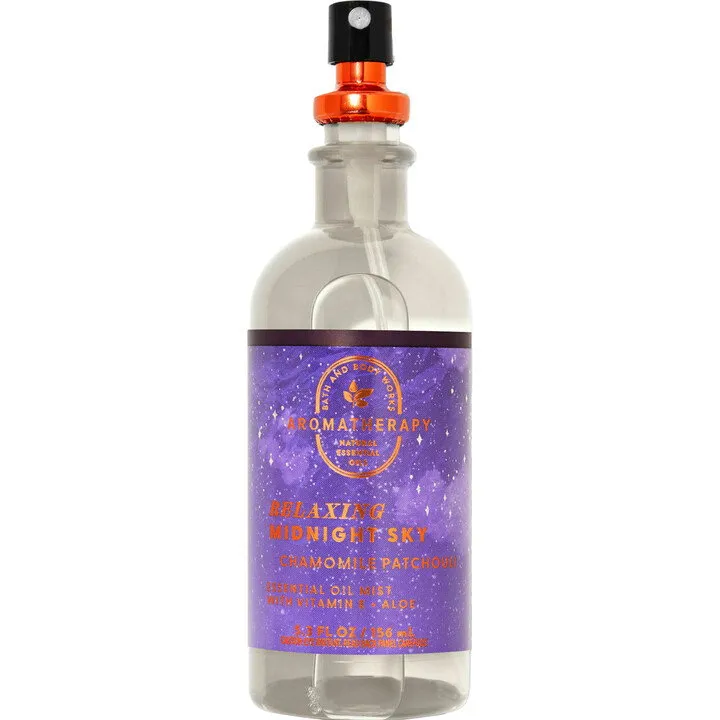 Bath & Body Works Relaxing Midnight Sky - Chamomile Patchouli perfume bottle