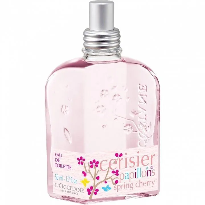 L'Occitane en Provence Cerisier aux Papillons / Spring Cherry perfume bottle