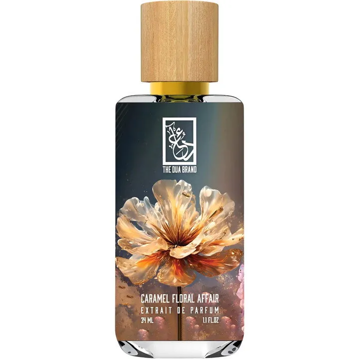 The Dua Brand Caramel Floral Affair perfume bottle