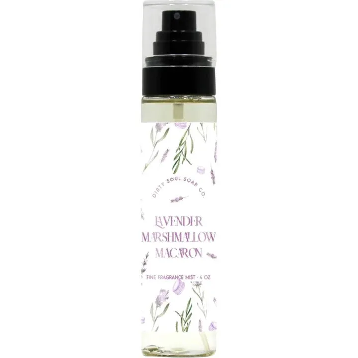 Dirty Soul Soap Co. Lavender Marshmallow Macaron perfume bottle