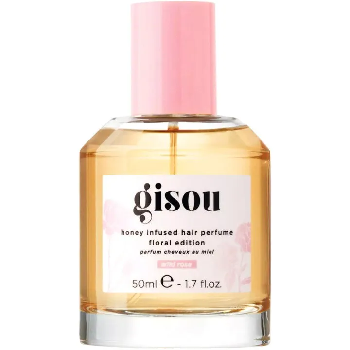 Gisou Honey Infused Hair Perfume Floral Edition - Wild Rose perfume bottle