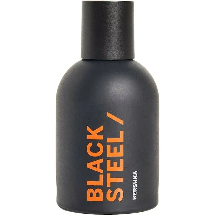Bershka Black Steel perfume bottle