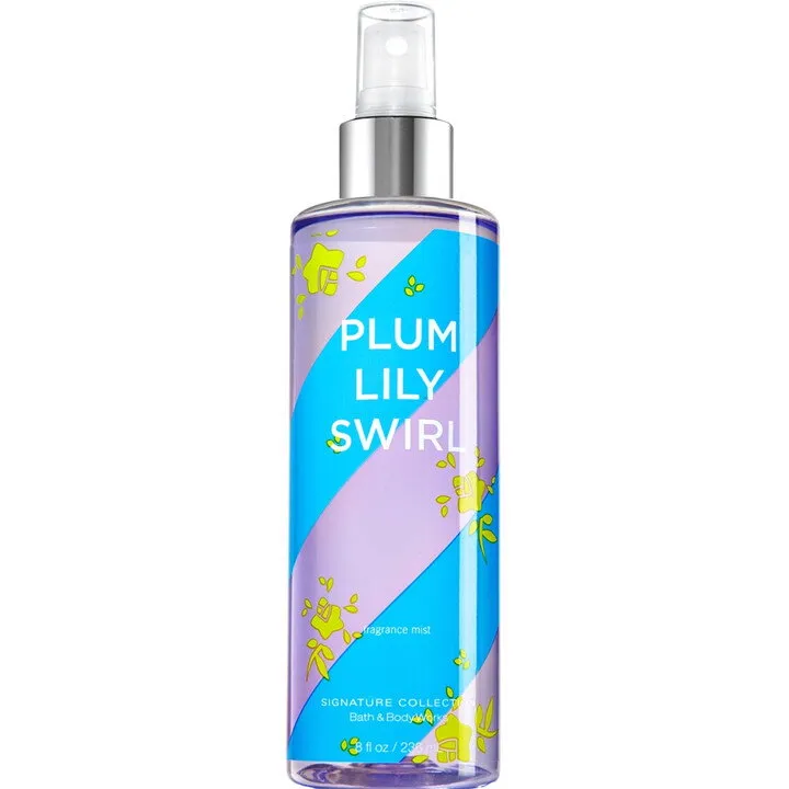 Bath & Body Works Plum Lily Swirl perfume bottle