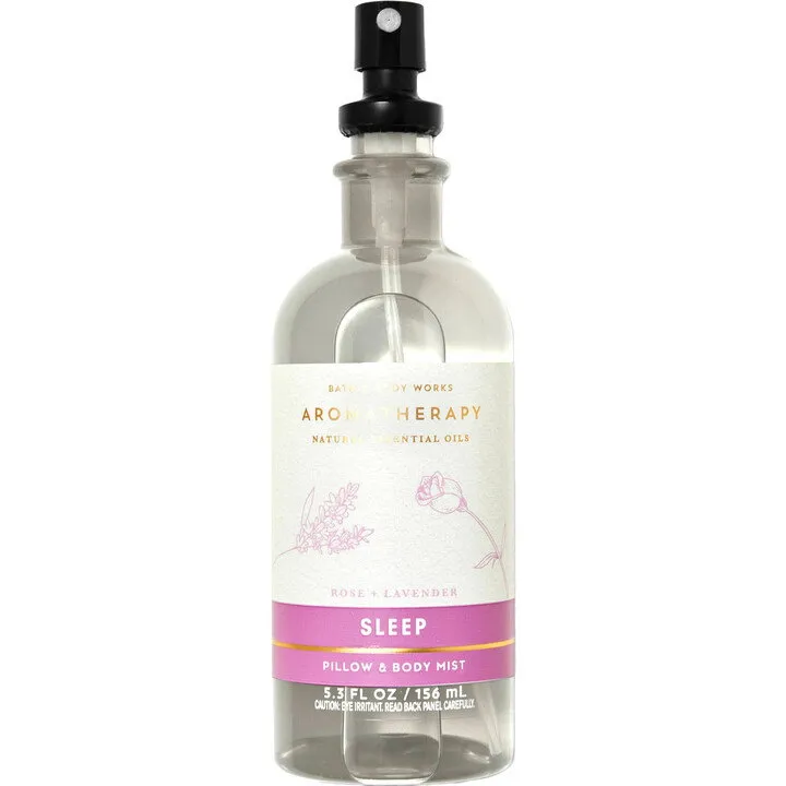 Bath & Body Works Sleep - Rose + Lavender parfüm şişesi