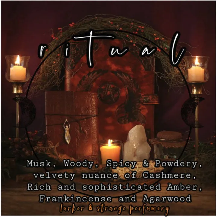Lurker & Strange Ritual perfume bottle