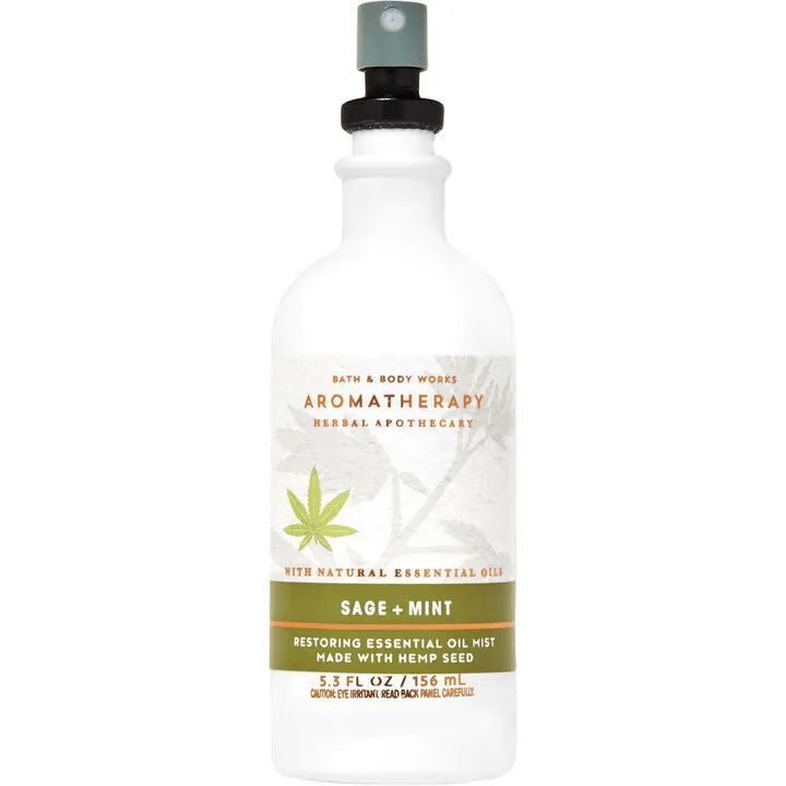 Bath & Body Works Sage + Mint parfüm şişesi