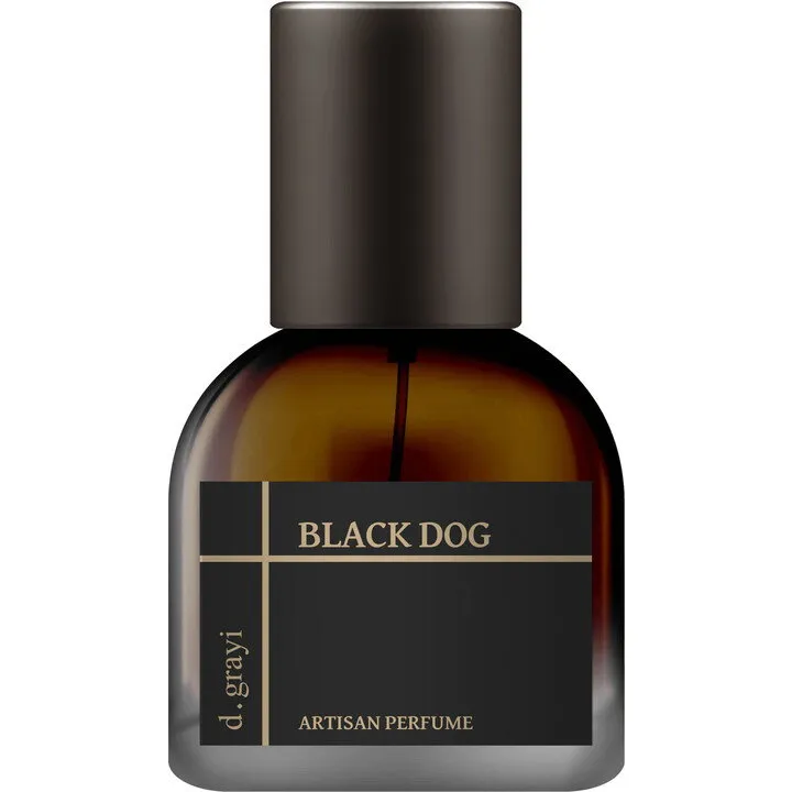 D. Grayi Black Dog parfüm şişesi