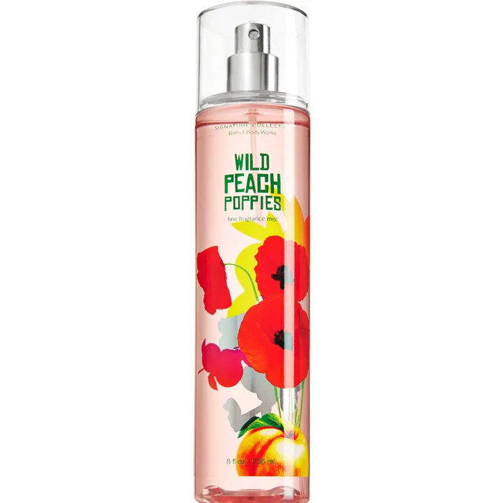 Bath & Body Works Wild Peach Poppies parfüm şişesi