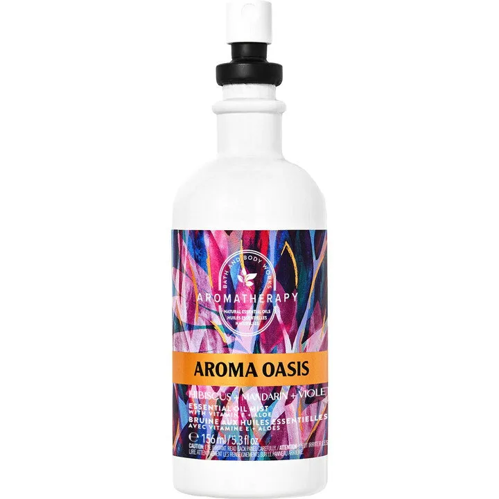 Bath & Body Works Aroma Oasis - Hibiscus Mandarin Violet perfume bottle
