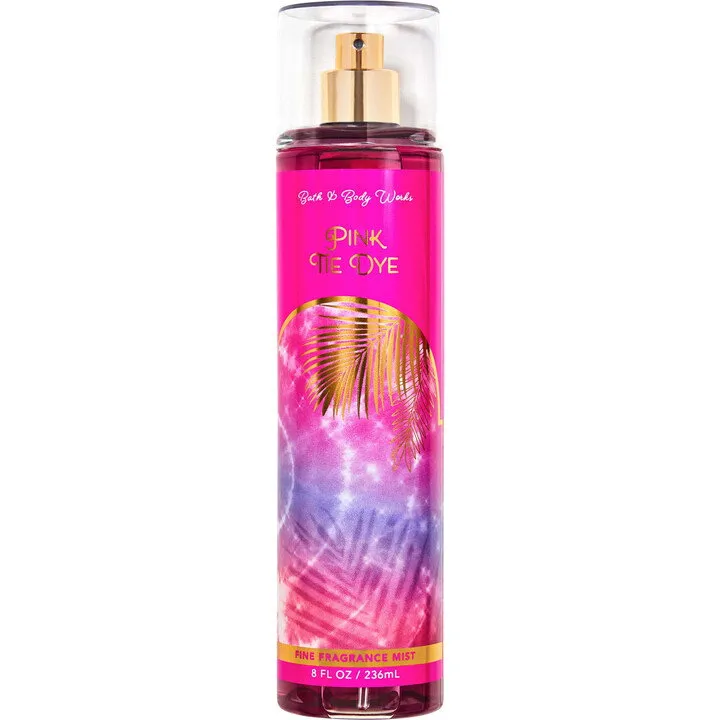 Bath & Body Works Pink Tie Dye parfüm şişesi